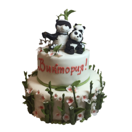 Торт с пандами